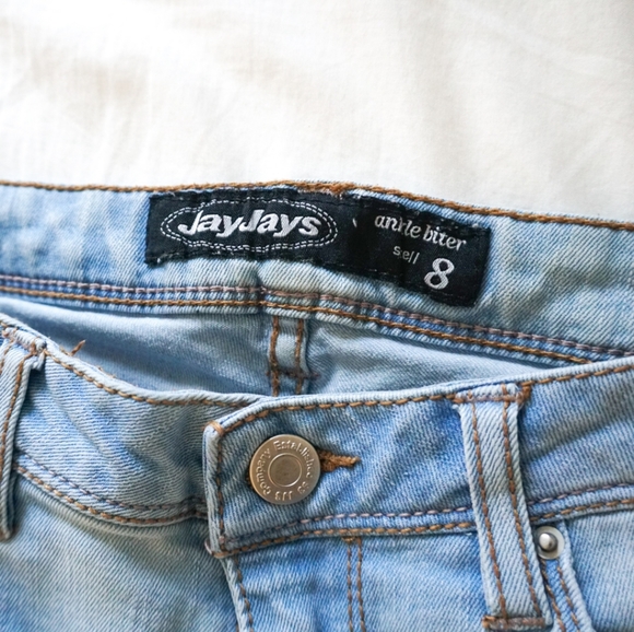 Jay Jays Light Blue Wash Ankle Biter Skinny Jeans - Picture 7 of 7